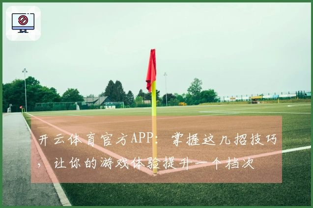 开云体育官方APP：掌握这几招技巧，让你的游戏体验提升一个档次
